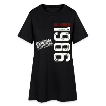 39e anniversaire Original décembre Né en 1986 - Robe T-shirt Femme - noir - Devant