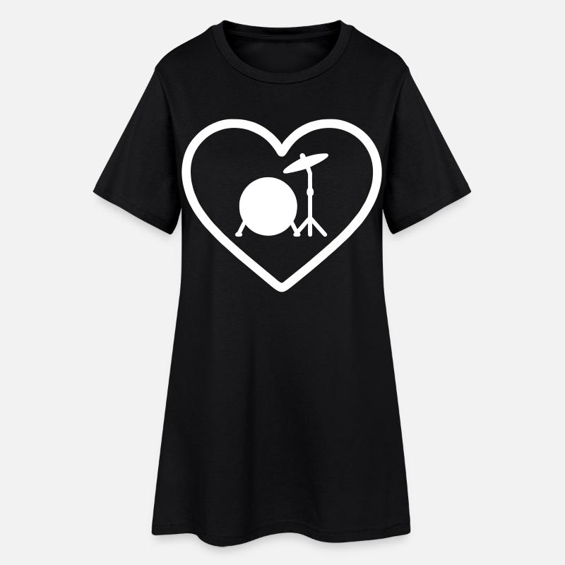 Cymbale de caisse de caisse - Robe T-shirt Femme - noir