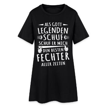 Épéiste - Robe T-shirt Femme - noir - Devant