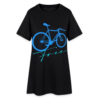 Bike - Women’s T-Shirt Dress - black - Front