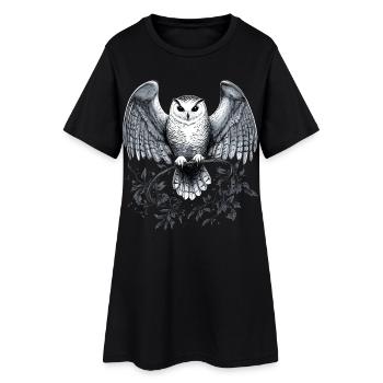 Ule Magique de la Neige - Robe T-shirt Femme - noir - Devant