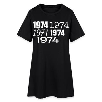 1974 - Robe T-shirt Femme - noir - Devant