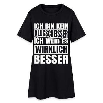 Je ne suis pas un malin - Robe T-shirt Femme - noir - Devant
