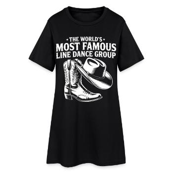 Légende de la danse en ligne western - Robe T-shirt Femme - noir - Devant