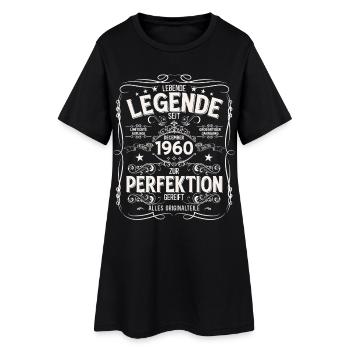 65e anniversaire Millésime décembre Années 1960 - Robe T-shirt Femme - noir - Devant