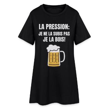 I don't suffer from the pressure, I drink it humor - Women’s T-Shirt Dress - black - Front