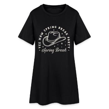 Fête de soirée filles des vacances de printemps, cosmic cowgirls - Robe T-shirt Femme - noir - Devant