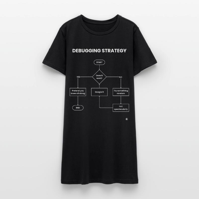 Debugging Strategy Flowchart - Does It Work Gift Women’s T-Shirt Dress