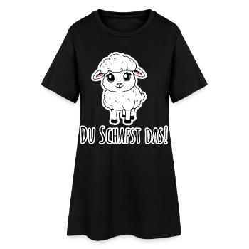 Tu peux le faire! Les petits moutons croient en toi ! - Robe T-shirt Femme - noir - Devant