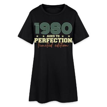 1980 - Robe T-shirt Femme - noir - Devant