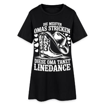 Grand-mère Dancing LineDance - Robe T-shirt Femme - noir - Devant