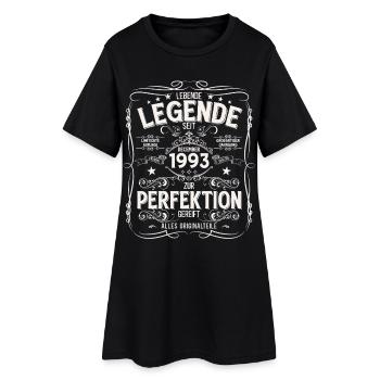 32. Geburtstag Vintage Dezember Jahrgang 1993 - Frauen T-Shirt-Kleid - Schwarz - Vorne