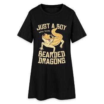 T-shirt Dragon-Dragon Barbu Love - Robe T-shirt Femme - noir - Devant