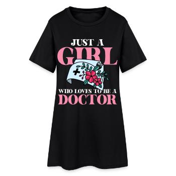 Juste une Miss Docteure - Robe T-shirt Femme - noir - Devant