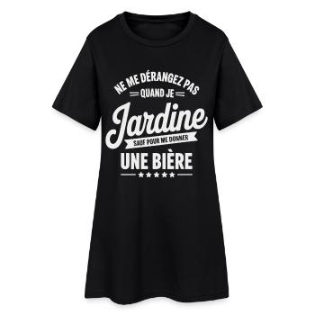 Don't Disturb Me When I Garden Humor Garden - Women’s T-Shirt Dress - black - Front