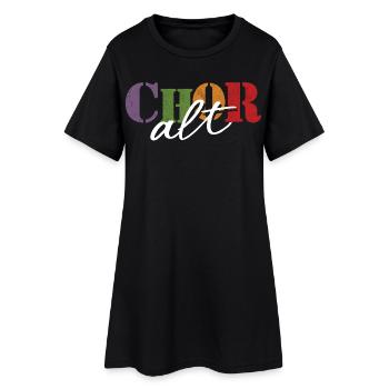 Chœur alto - Robe T-shirt Femme - noir - Devant