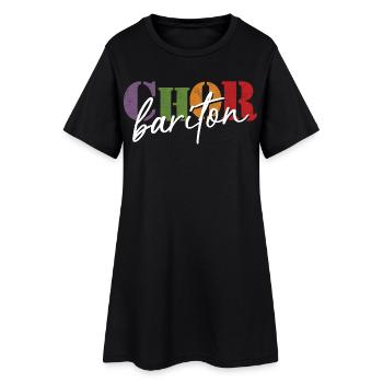 Chor Bariton - Frauen T-Shirt-Kleid - Schwarz - Vorne