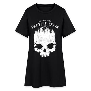 Après Ski Party Team, sports d’hiver, forfaits ski - Robe T-shirt Femme - noir - Devant