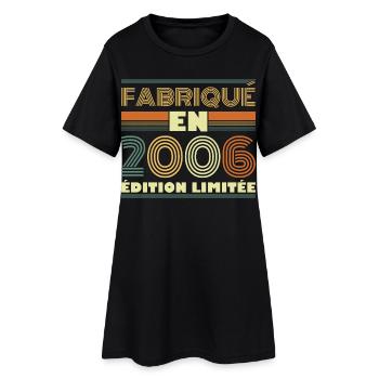 Vintage 2006 Cadeau D'anniversaire 20 ans - Robe T-shirt Femme - noir - Devant
