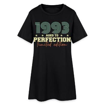 1993 - Women’s T-Shirt Dress - black - Front