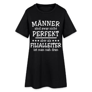 Branch Manager Men - Women’s T-Shirt Dress - black - Front