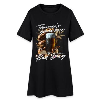 Bootleg inportable - Robe T-shirt Femme - noir - Devant
