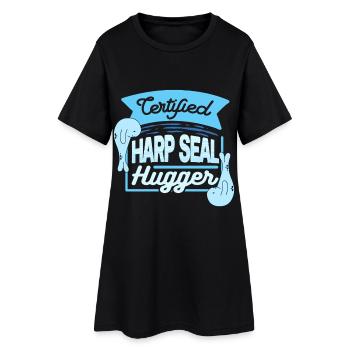 Sattelrobbe Robben, câlin certifié de phoques de la Grope - Robe T-shirt Femme - noir - Devant