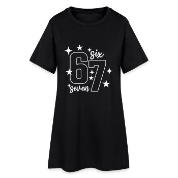 67 - Six Seven SixSeven 6-7 - Robe T-shirt Femme - noir - Devant