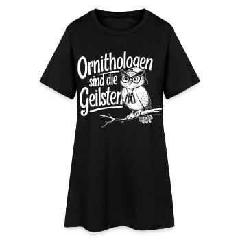 Les ornithologues sont les - Robe T-shirt Femme - noir - Devant
