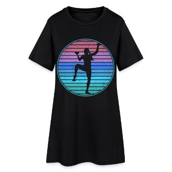 Escaladeur de bloc Femmes rétro Femmes Montagnes - Robe T-shirt Femme - noir - Devant