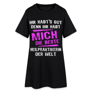 Dictons naturopathes - Robe T-shirt Femme - noir - Devant