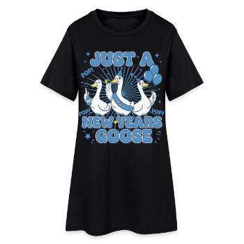 Juste une célébration du Nouvel An 2026 - Robe T-shirt Femme - noir - Devant