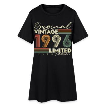 Original 1996 Vintage Vintage Anniversaire Rétro - Robe T-shirt Femme - noir - Devant