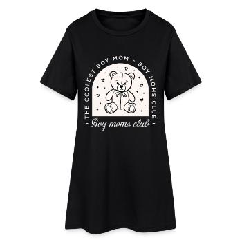 Club de mamans garçons drôle, le groupe de mères le plus cool - Robe T-shirt Femme - noir - Devant