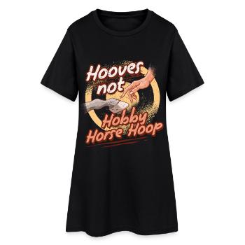 Aspirateurs anti-cavaliers de loisir, pas cerceaux de chevaux de loisir - Robe T-shirt Femme - noir - Devant