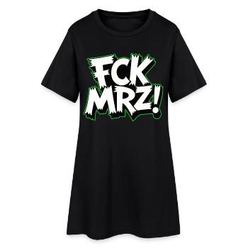 Slogan de protestation politique FCK Mar - Robe T-shirt Femme - noir - Devant