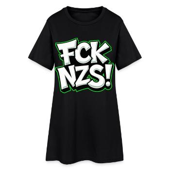 Déclaration de FCK NZS contre le racisme - Robe T-shirt Femme - noir - Devant