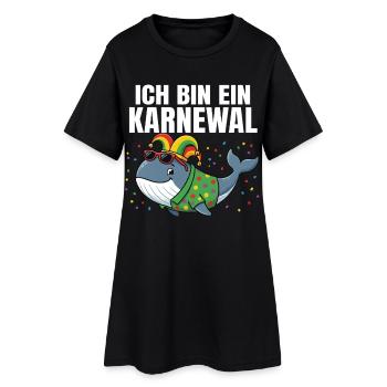 I AM A KARNEWAL – Witty play on words - Women’s T-Shirt Dress - black - Front
