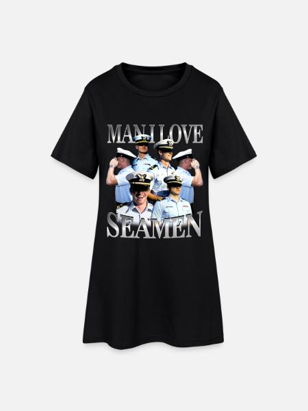 Man I Love Seamen Unwearable Bootleg - Frauen T-Shirt-Kleid - Schwarz