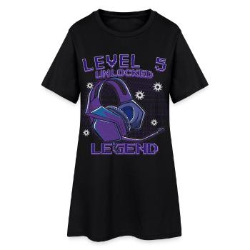 Level 5 Unlocked Legend - Women’s T-Shirt Dress - black - Front