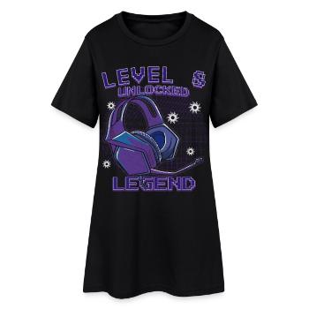 Level 8 Up Legend Headphones - Women’s T-Shirt Dress - black - Front