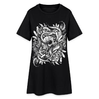 Le crâne noyé - Robe T-shirt Femme - noir - Devant