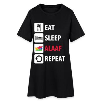 Mange Dors Alaaf Répéte - Carnaval, Carnaval - Robe T-shirt Femme - noir - Devant