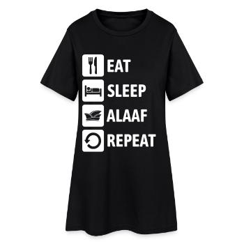 Mange Dors Alaaf Répéte - Carnaval, Carnaval - Robe T-shirt Femme - noir - Devant