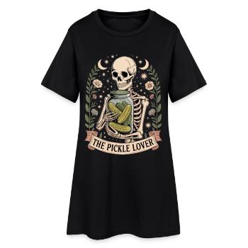 Carte de tarot drôle de l’amoureuse des cornichons - Robe T-shirt Femme - noir - Devant