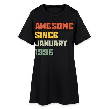 Génial Depuis Janvier 1996 Cadeau d'anniversaire  - Robe T-shirt Femme - noir - Devant