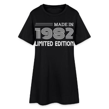 Original 1982 Vintage 1982 Rétro Anniversaire 1982 - Robe T-shirt Femme - noir - Devant