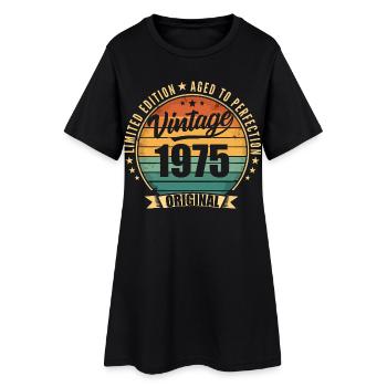 Millésime 1975 Anniversaire Limited Edition 1975 - Robe T-shirt Femme - noir - Devant