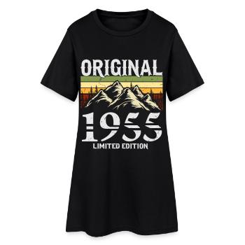 1955 Vintage Vintage Retro Birthday Gift - Women’s T-Shirt Dress - black - Front