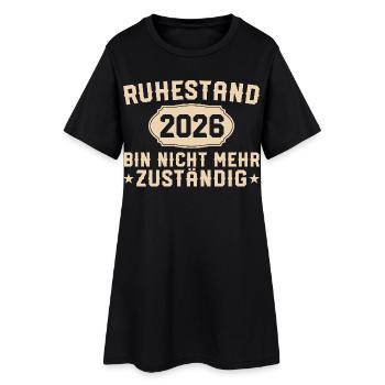 Retraite 2026 Non responsable - Robe T-shirt Femme - noir - Devant